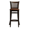 Manhattan Bar Chair in Dark Walnut with Bison Espresso Seat - HX849 All Stools Everyday   