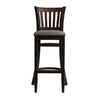 Manhattan Bar Chair in Dark Walnut with Shetland Smoke Seat - HX853 All Stools Everyday   