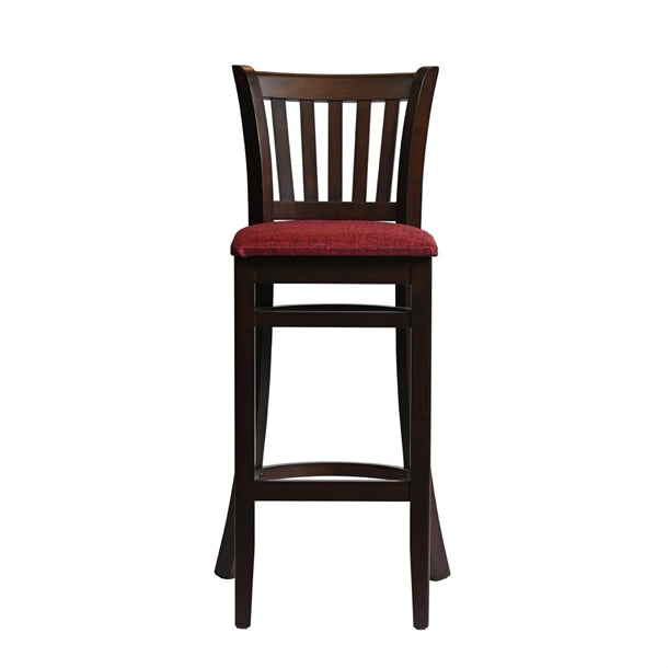 Manhattan Bar Chair in Dark Walnut with Shetland Scarlett Seat - HX855 All Stools Everyday   