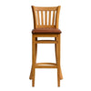 Manhattan Bar Chair in Soft Oak with Bison Tan Seat - HX857 All Stools Everyday   