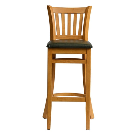 Manhattan Bar Chair in Soft Oak with Bison Cedar Seat - HX859 All Stools Everyday   