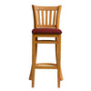 Manhattan Bar Chair in Soft Oak with Shetland Scarlett Seat - HX862 All Stools Everyday   