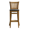 Manhattan Bar Chair in Weathered Oak with Shetland Smoke Seat - HX867 All Stools Everyday   