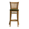 Manhattan Bar Chair in Weathered Oak with Shetland Forest Seat - HX868 All Stools Everyday   