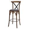 Bristol Bar Chair in Weathered Oak with Shetland Smoke Seat - HX883 All Stools Everyday   