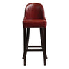 Kilsby Bar Chair in Dark Walnut with Bison Bordeaux Seat - HX896 All Stools Everyday   