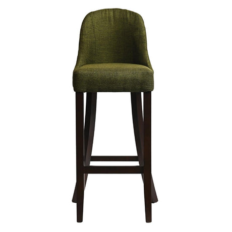 Kilsby Bar Chair in Dark Walnut with Shetland Forest Seat - HX899 All Stools Everyday   