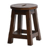 Wooden Top Low Stool in Vintage (Pack of 2) - HX913 All Stools Everyday   