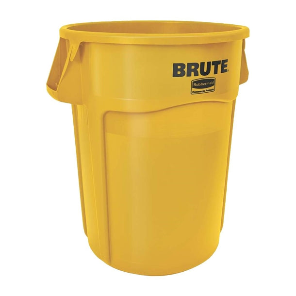 Rubbermaid BRUTE Container Yellow 167Ltr - HY028  Brute   