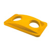 Rubbermaid Slim Jim Cans/Bottles Recycling Lid Yellow - HY033  Slim Jim   