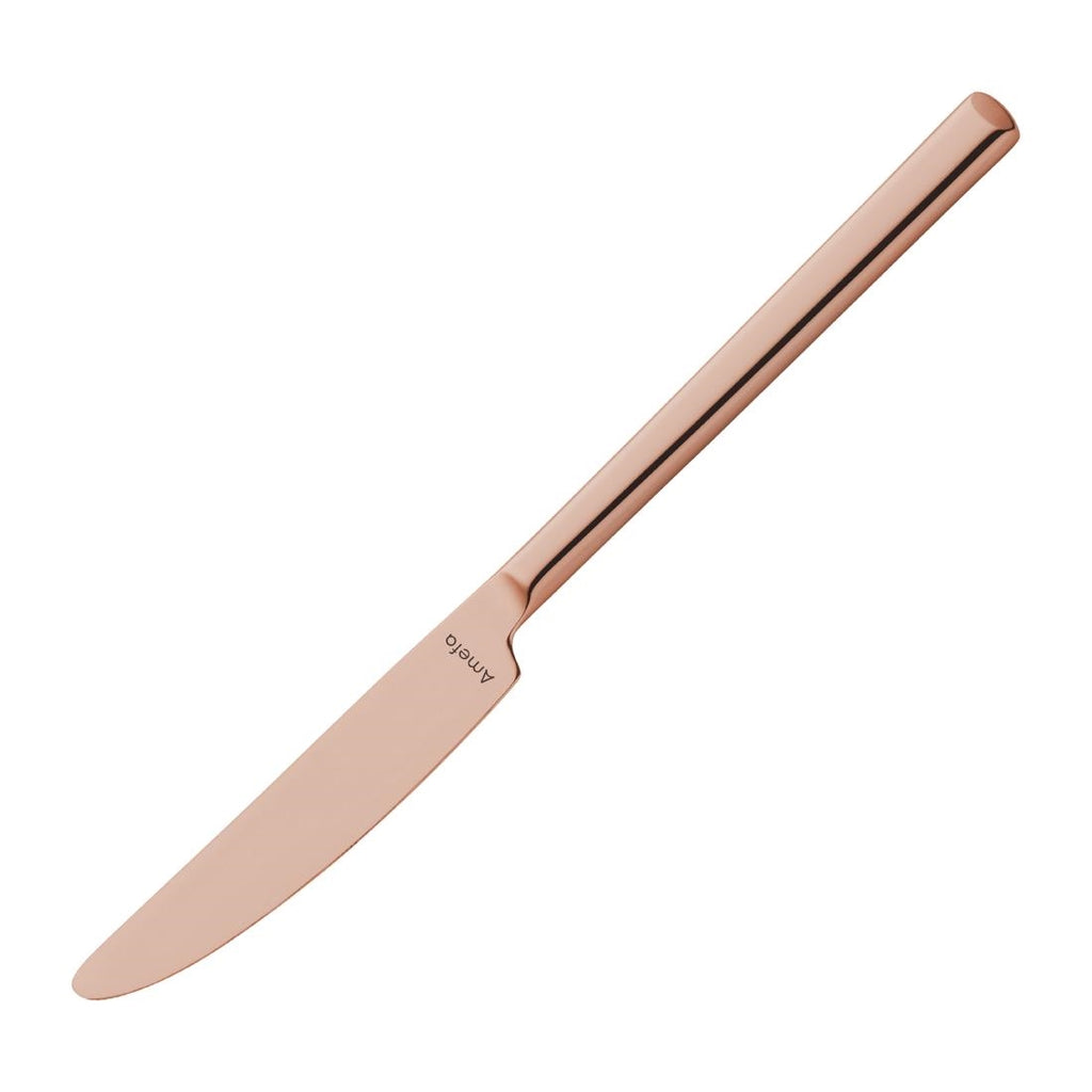 Amefa Metropole Copper Table Knives (Pack of 12) - HY035 Amefa Cutlery Amefa   