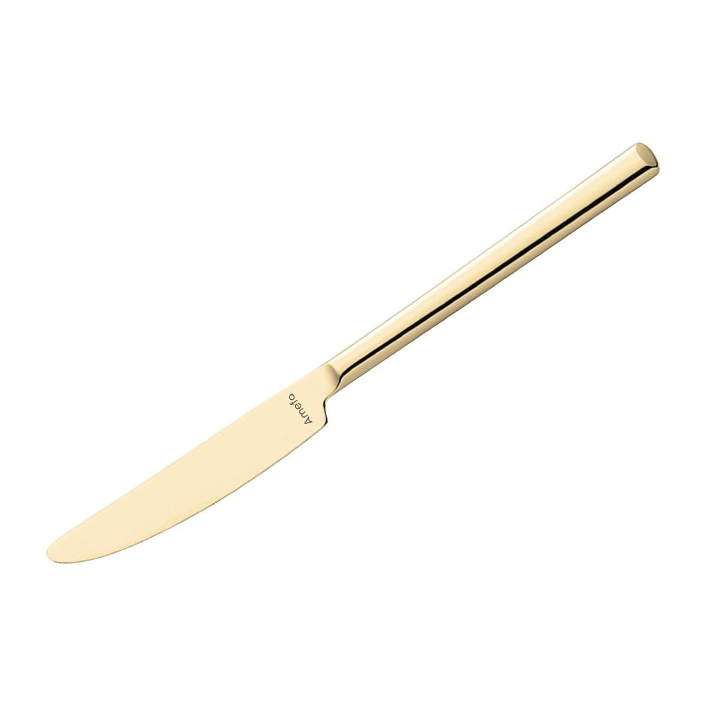 Amefa Metropole Gold Table Knives (Pack of 12) - HY049 Amefa Cutlery Amefa   