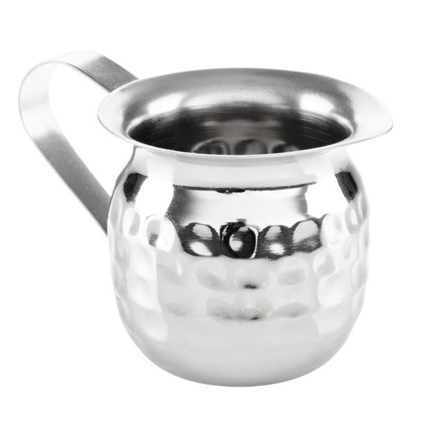 Olympia Mini Hammered Stainless Steel Milk Jug 78ml (Pack of 6) - HY117  Olympia   