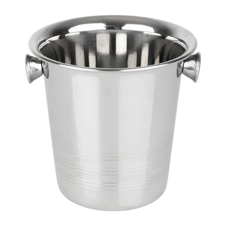 Olympia Ice Bucket with Handles and Etch Detail Stainless Steel 1050ml - HY121  Olympia   