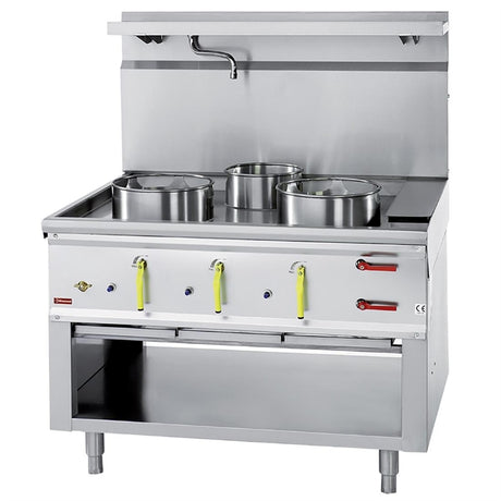 Diamond 3 Burner Wok Stove with Water Curtain - HY191 Wok Cookers & Burners Diamond