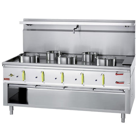 Diamond 5 Burner Wok Stove with Water Curtain - HY192 Wok Cookers & Burners Diamond