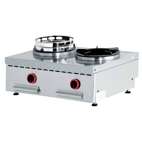 Diamond Countertop Gas Double Wok Burner WGX2-8/T - HY197  Diamond   