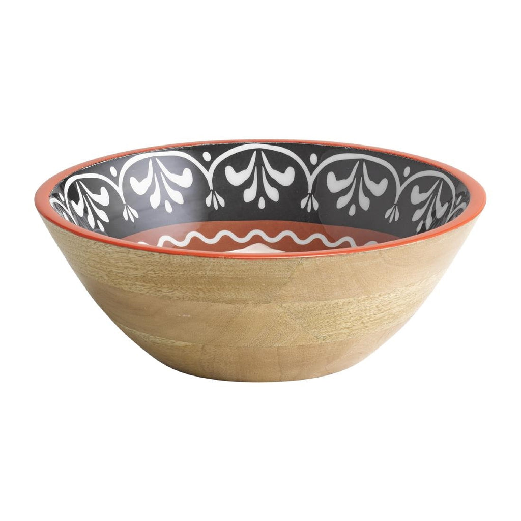 APS Mango Bowl Red and Black 300x105mm - HY237 Bowls APS