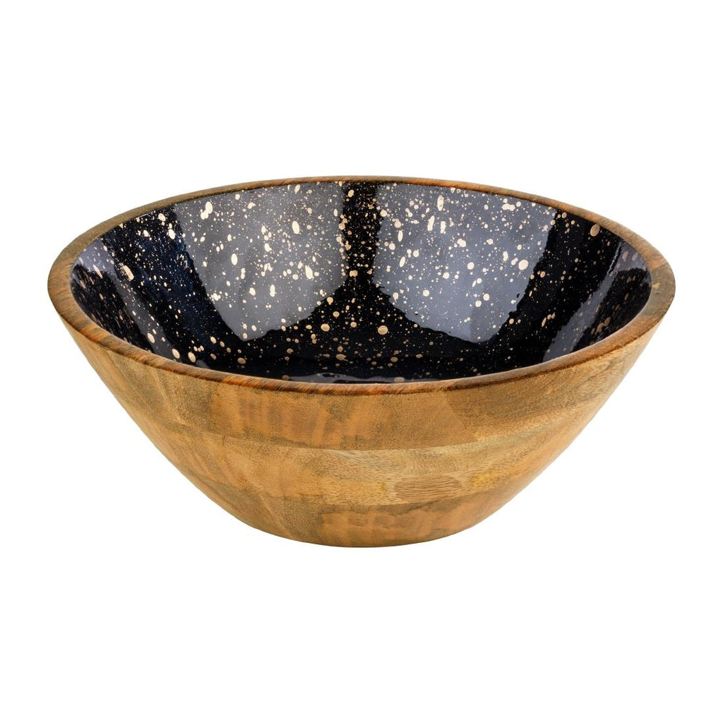 APS Mango Bowl Brown Black and Gold 300x105mm - HY238 Bowls APS