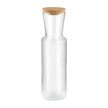 APS Lines Glass Carafe 0.9Ltr - HY243 Jugs, Pitchers, Decanters & Carafes APS   