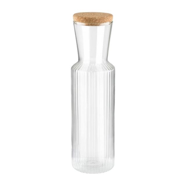 APS Lines Glass Carafe 0.9Ltr - HY243 Jugs, Pitchers, Decanters & Carafes APS   