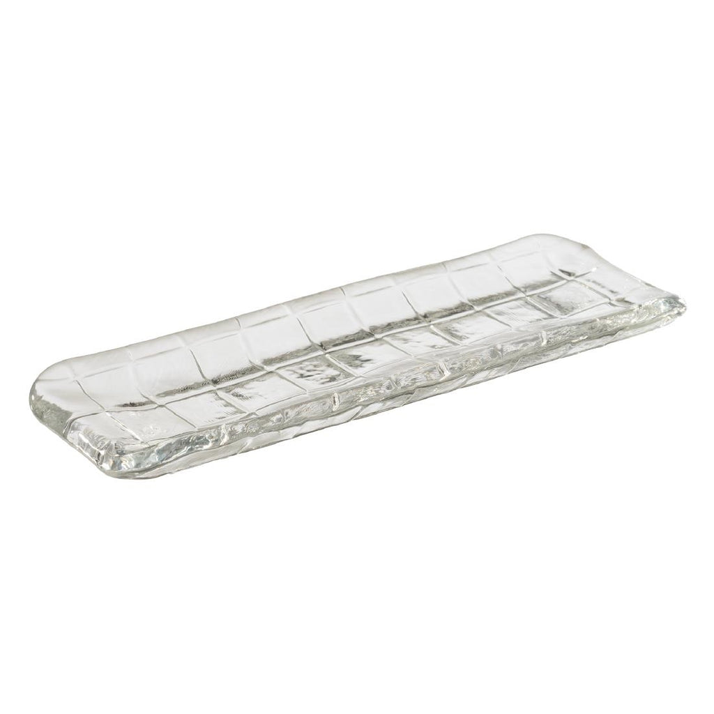 APS Takashi Sushi Board Clear Glass 190x65mm - HY312  APS   