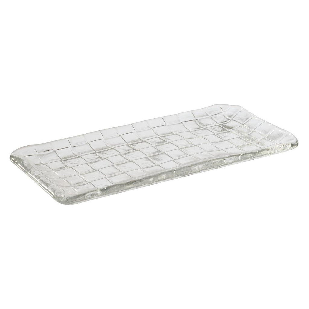 APS Takashi Sushi Board Clear Glass 260x130mm - HY314  APS   