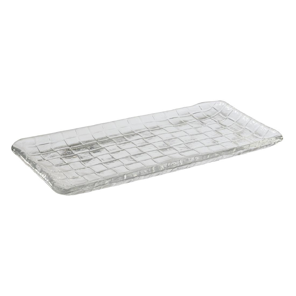 APS Takashi Sushi Board Clear Glass 295x155mm - HY318  APS   