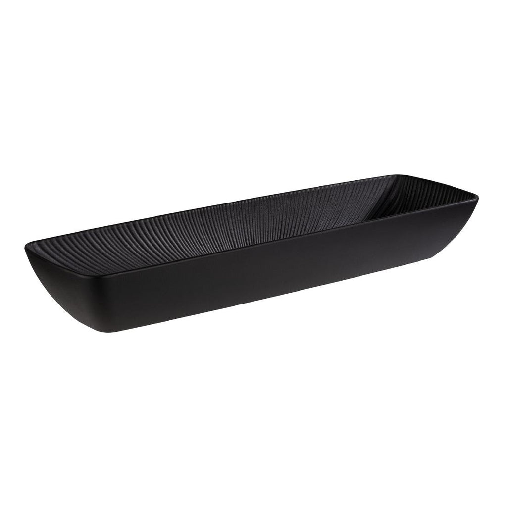 APS Nero Bowl GN 2/4 Black 530x162x75mm - HY382  APS   