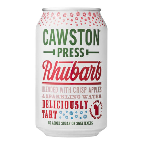 Cawston Press Sparkling Rhubarb Drink 330ml (Pack of 24) - HY396  Cawston Press   