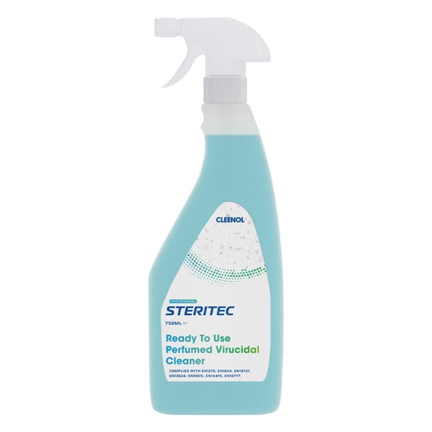 Steritec Perfumed Virucidal Cleaner Ready to Use 750ml (Pack of 6) - HY536  Cleenol   