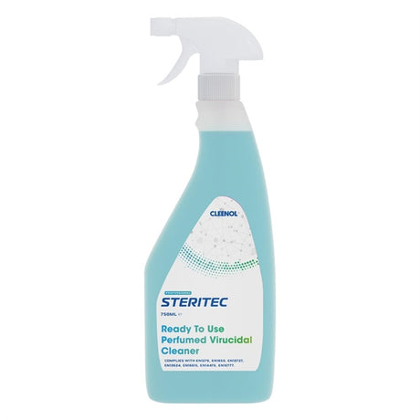 Steritec Perfumed Virucidal Cleaner Ready to Use 750ml (Pack of 6) - HY536  Cleenol   