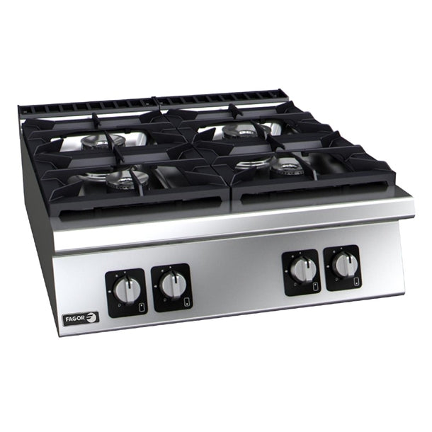 Fagor 900 Series 4 Burner Countertop Gas Hob 21kW - HY820  Fagor   