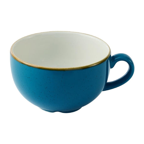 Churchill Stonecast Java Blue Cafe Cappuccino Cups 355ml (Pack of 12) - HY933 Cups and Mugs Churchill Super Vitrified