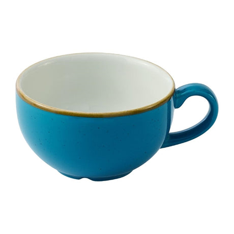 Churchill Stonecast Java Blue Cafe Cappuccino Cups 236ml (Pack of 12) - HY934 Cups and Mugs Churchill Super Vitrified