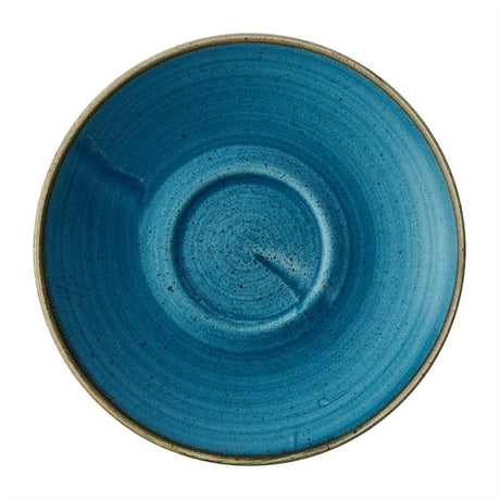 Churchill Stonecast Java Blue Cafe Cappuccino Saucers 158mm (Pack of 12) - HY936 Churchill Super Vitrified Churchill Super Vitrified   