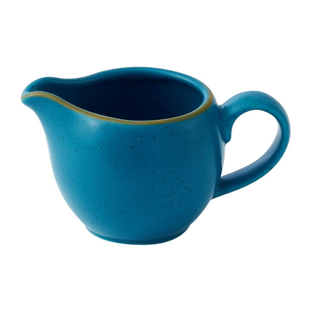 Churchill Stonecast Java Blue Profile Jugs 118ml (Pack of 4) - HY940 Churchill Super Vitrified Churchill Super Vitrified   