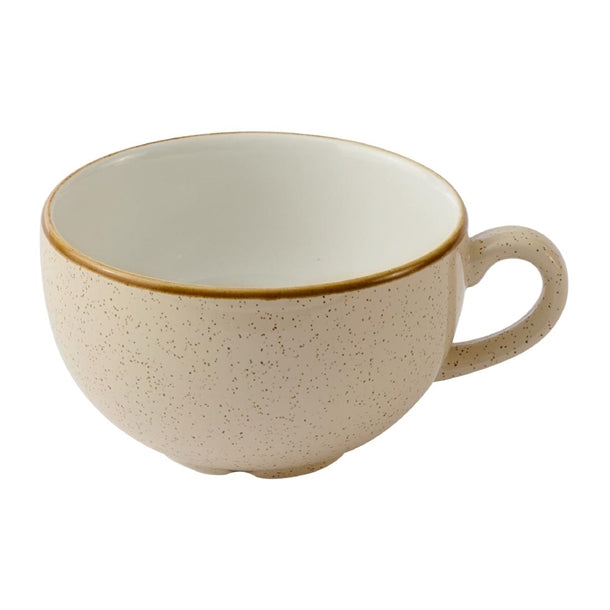 Churchill Stonecast Nutmeg Cream Cafe Cappuccino Cups 355ml (Pack of 12) - HY943 Cups and Mugs Churchill Super Vitrified