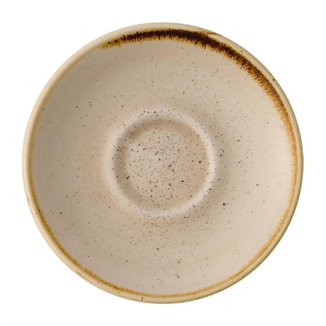 Churchill Stonecast Nutmeg Cream Cafe Espresso Saucers 115mm (Pack of 12) - HY947 Churchill Super Vitrified Churchill Super Vitrified   