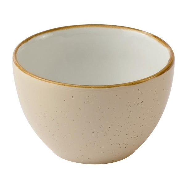 Churchill Stonecast Nutmeg Cream Profile Sugar Bowls 236ml (Pack of 12) - HY952 Bowls Churchill Super Vitrified
