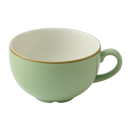 Churchill Stonecast Sage Green Cafe Cappuccino Cups 355ml (Pack of 12) - HY953 Cups and Mugs Churchill Super Vitrified