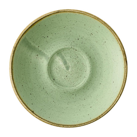 Churchill Stonecast Sage Green Cafe Espresso Saucers 155mm (Pack of 12) - HY957 Churchill Super Vitrified Churchill Super Vitrified   