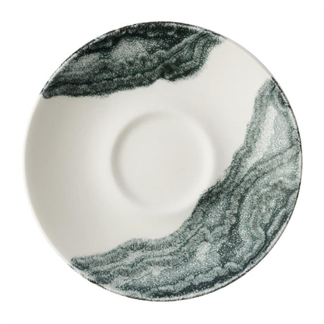 Churchill China Tide Black Espresso Saucers 115mm (Pack of 12) - HY967 Churchill Super Vitrified Churchill Super Vitrified   