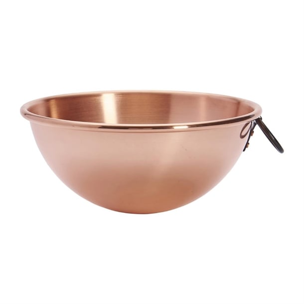 Hz141 De Buyer Copper Egg Whites Bowl with Cast Iron Ring Handle 200mm - HZ1 ...