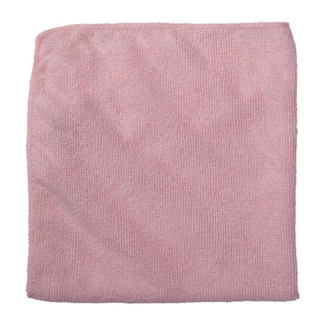 Rubbermaid Economy Microfibre Cloth Pink 400x400mm (Pack of 24) - HZ150  Rubbermaid   