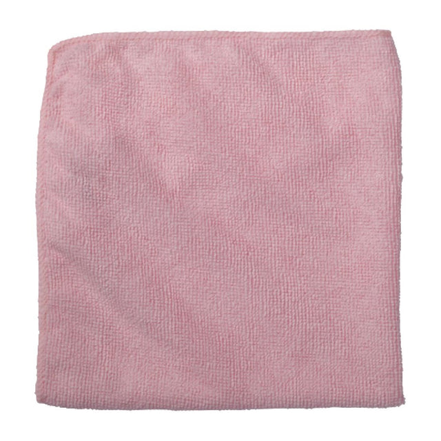 Rubbermaid Economy Microfibre Cloth Pink 400x400mm (Pack of 24) - HZ150  Rubbermaid   