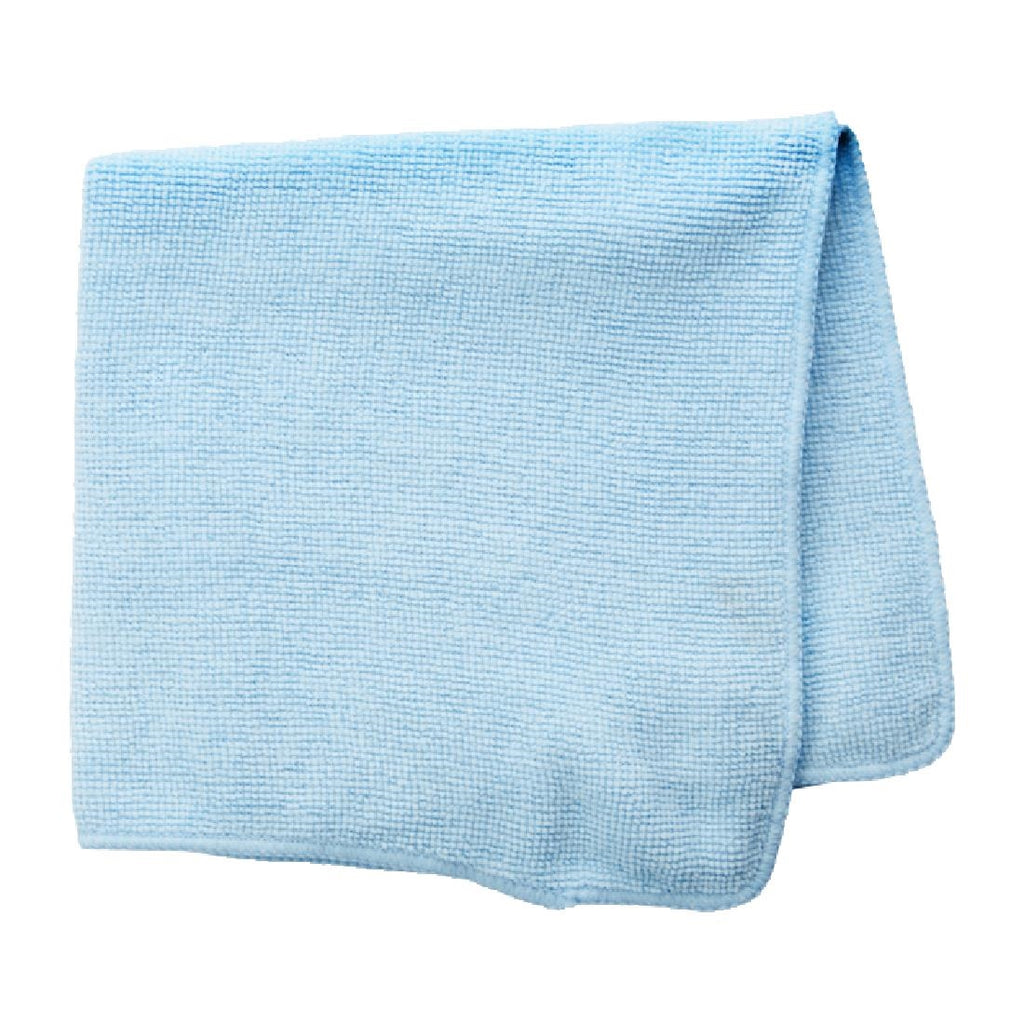 Rubbermaid Economy Microfibre Cloth Blue 400x400mm (Pack of 24) - HZ152  Rubbermaid   