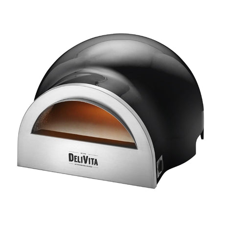Delivita Dual Fuel Gas Pizza Oven Very Black - HZ245  DeliVita   