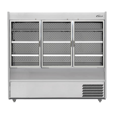 Williams Slimline Gem Multideck Fridge White with Hinged Front Door R180-WCD-HFD - HZ278 Refrigerated Merchandisers Williams
