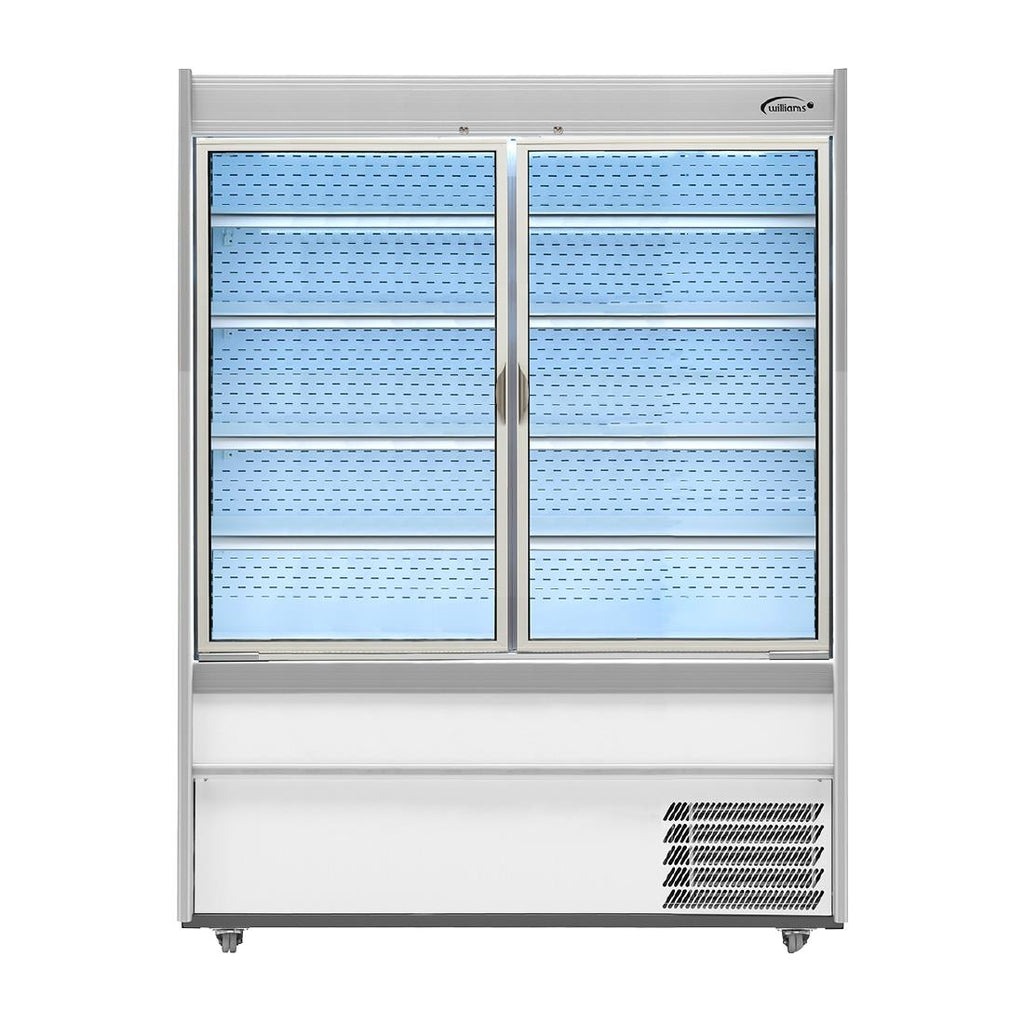 Williams M-Series Gem Multideck Fridge White with Hinged Front Door M150-WCD-HFD - HZ286 Refrigerated Merchandisers Williams